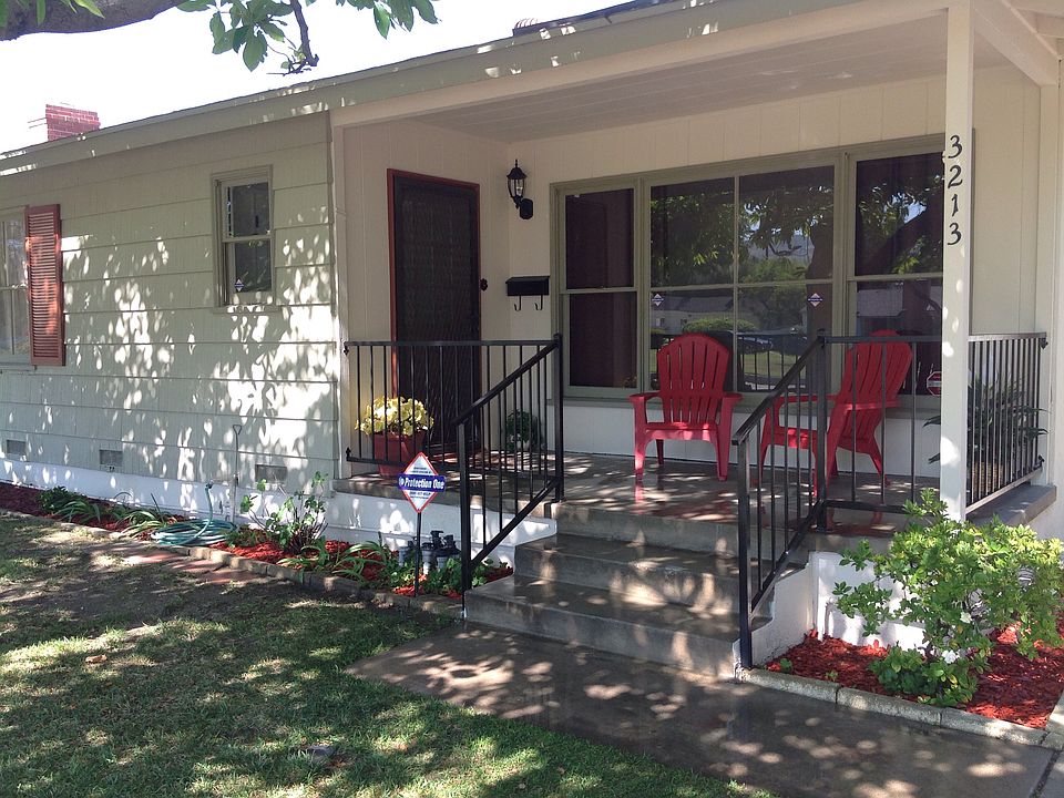 Relaxing on front porch. 