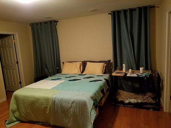 Master bedroom is big enough for a king size bed.