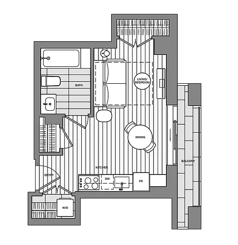 Floor plan Studio