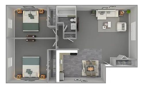 Floor plan Two Bedroom