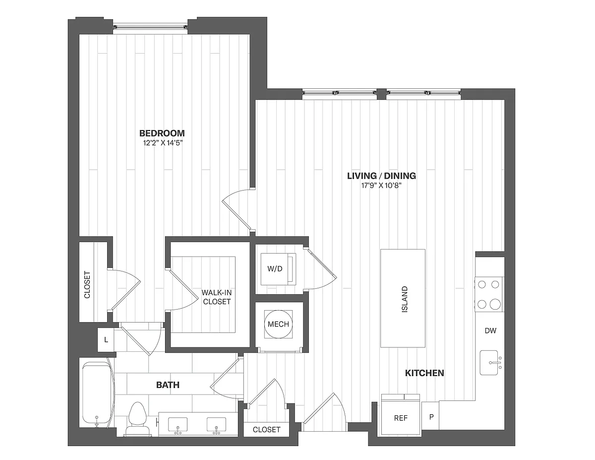 Floor plan 1E