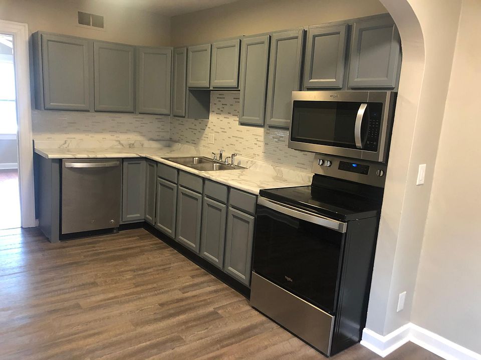 Brand new flooring in kitchen