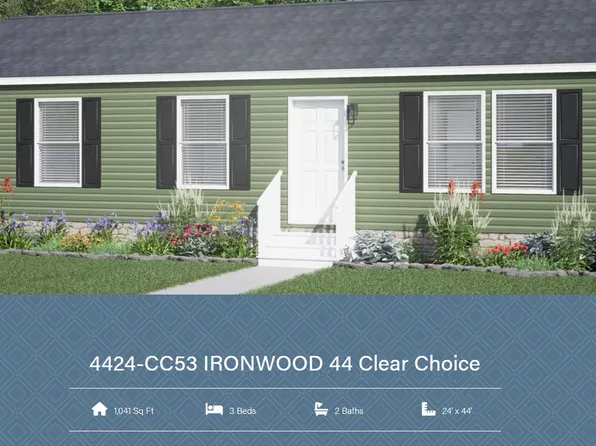 Clayton Oakstead 48 (24x48) Plan, Timber Point Mobile Home Community
