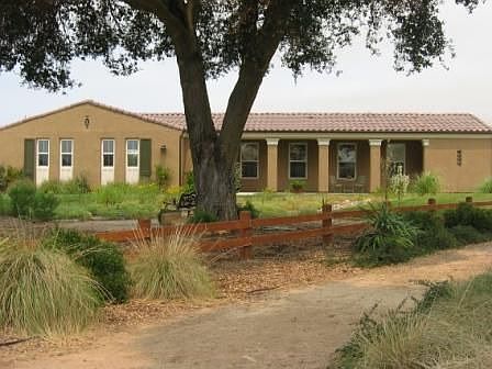 Front view from pathway