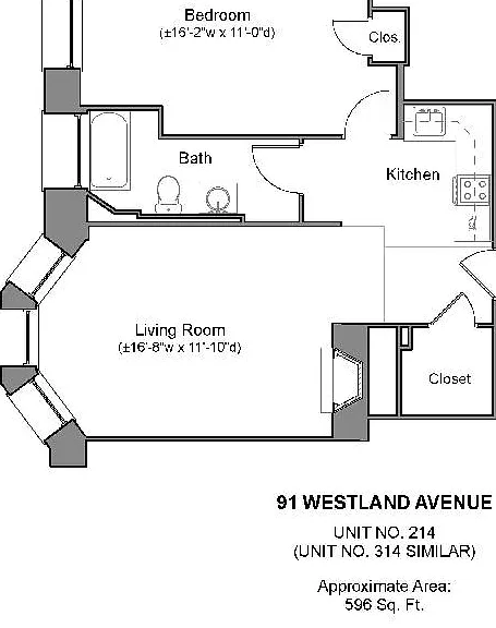 91 Westland Ave #214 — Photo 1