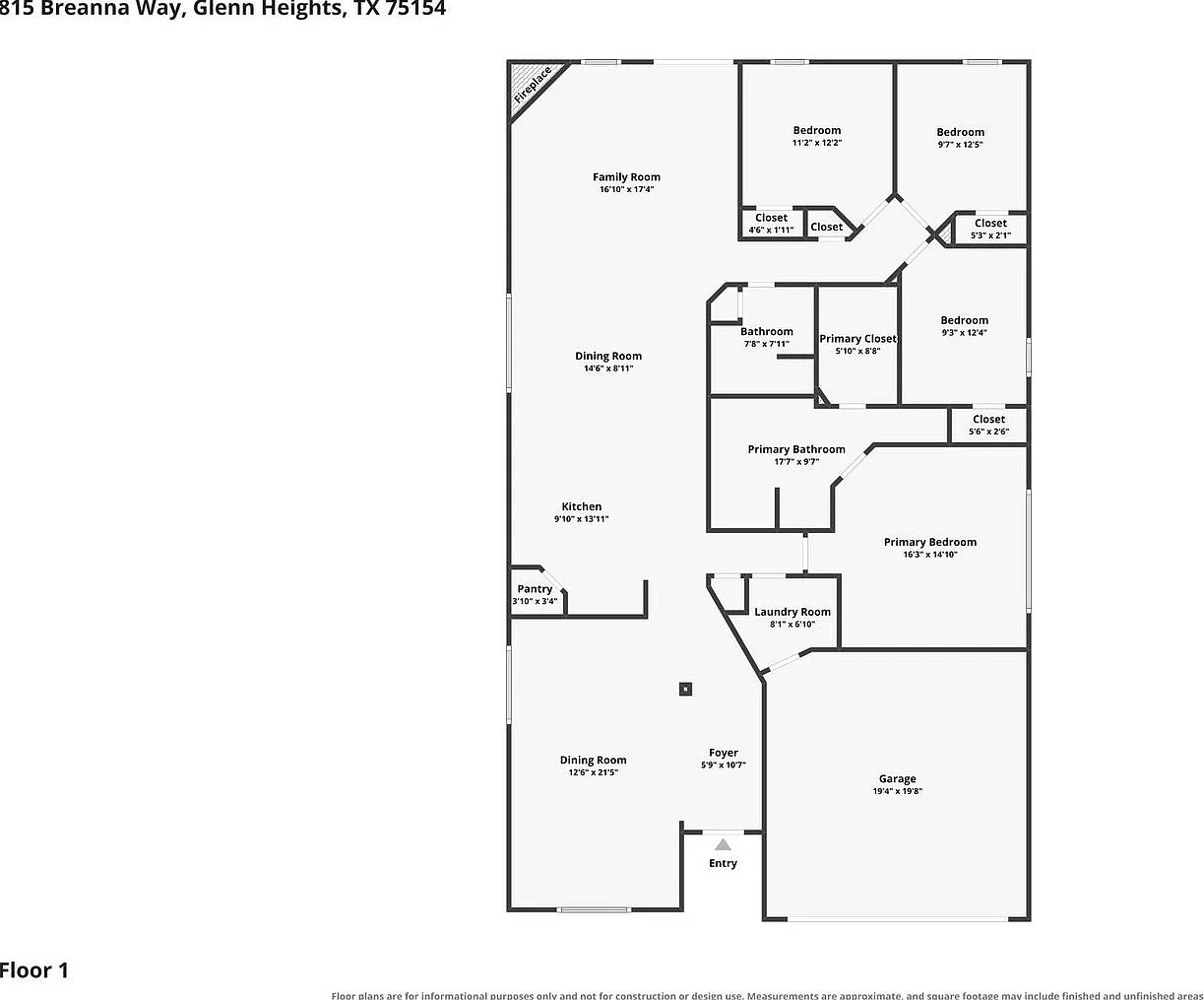 Spacious 4 Bed / 2 Bath Single-Story Home with 2-Car Garage and Fenced Yard in Glenn Heights — Photo 3
