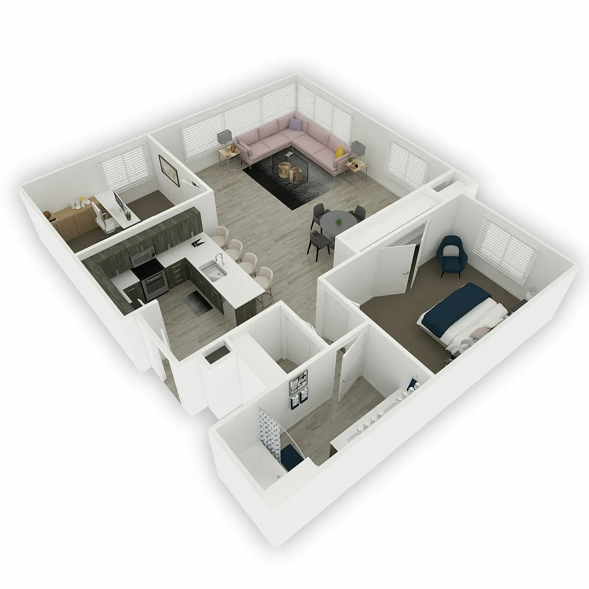 Floor plan Searles + Den