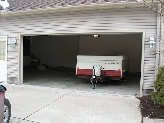 Two car garage w/extra space