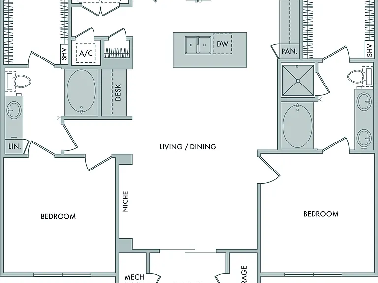 Marq at the Pinehills - L - 2 Beds - 2 Baths - 1270 Sq. ft.