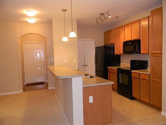 Kitchen w/Black Appliances