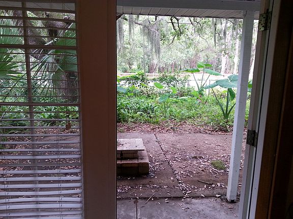 Front patio with views of park across street