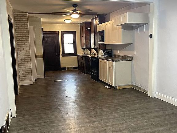 Living room and kitchen