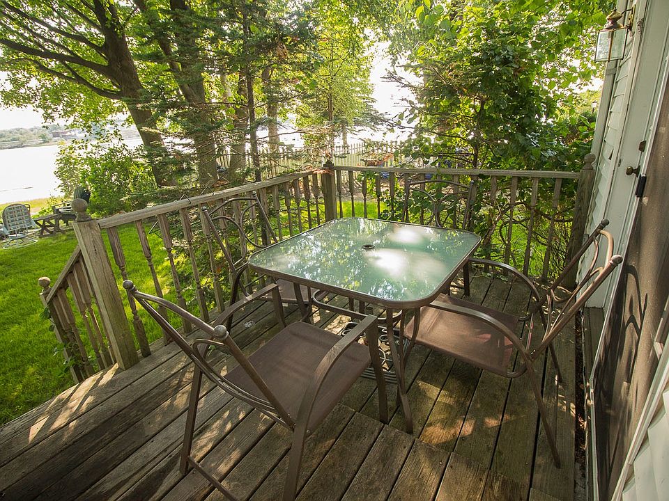 Private deck with an ocean view