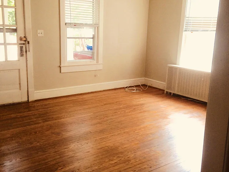 Front door and living room from dining room