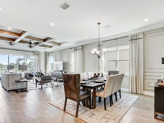 Open living dining areas
