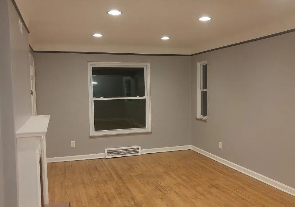LED recessed lighting living rm