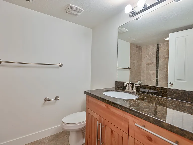 Full bath in basement tub / shower combo