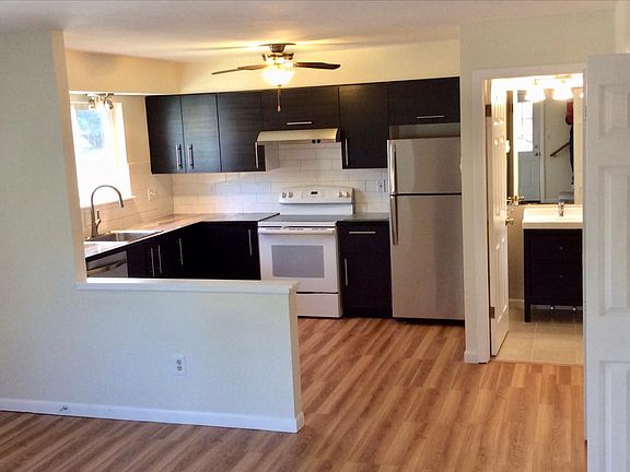 Kitchen and half bath .