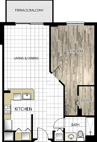 Grand Tower | Unit A | 1 Bedroom, 1 bath Grand Tower | Unit A | 1 Bedroom, 1 bath
