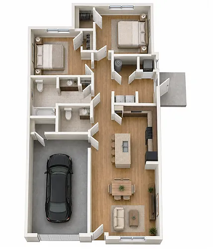 Floor plan 2 Bed