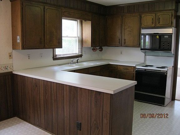 Kitchen with new flooring