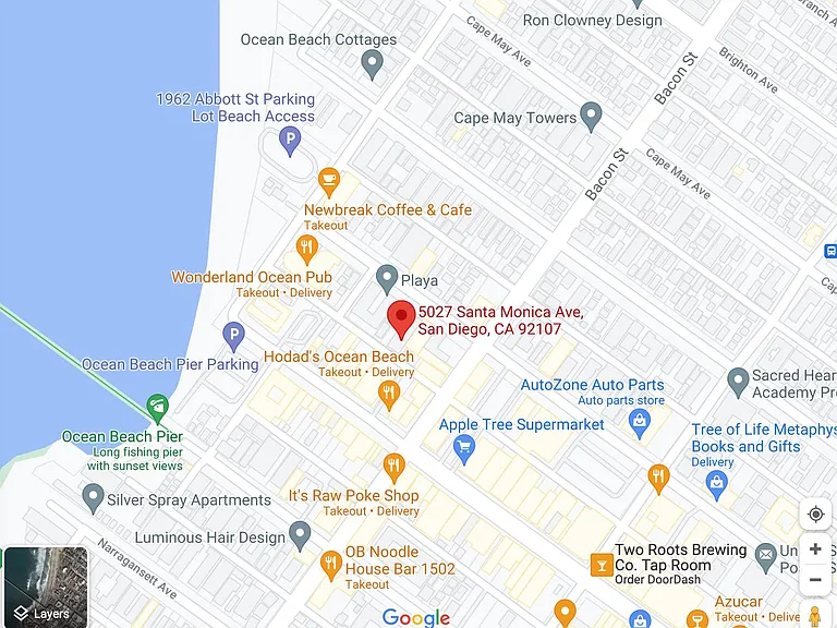 Location of the townhouse.
