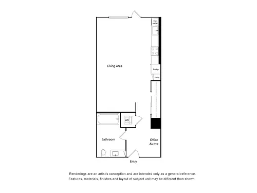 Floor plan Studio A2