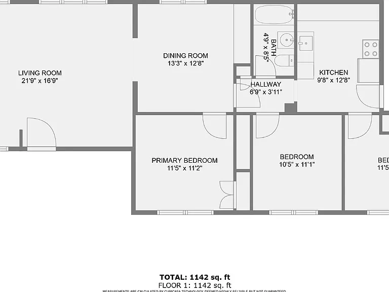 Floor plan from duplicate unit next door.