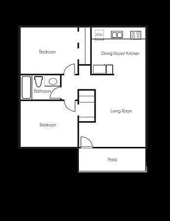Floor plan Two Bedroom