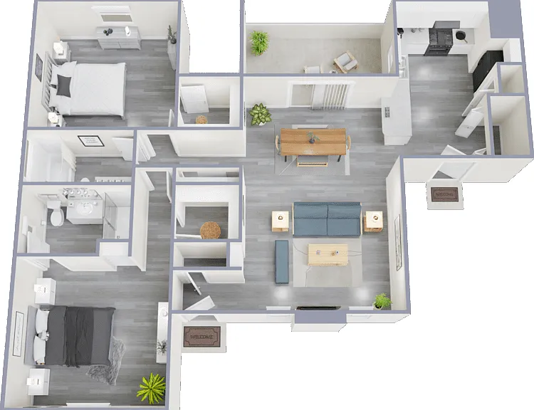 Single Level Floorplan Diagram