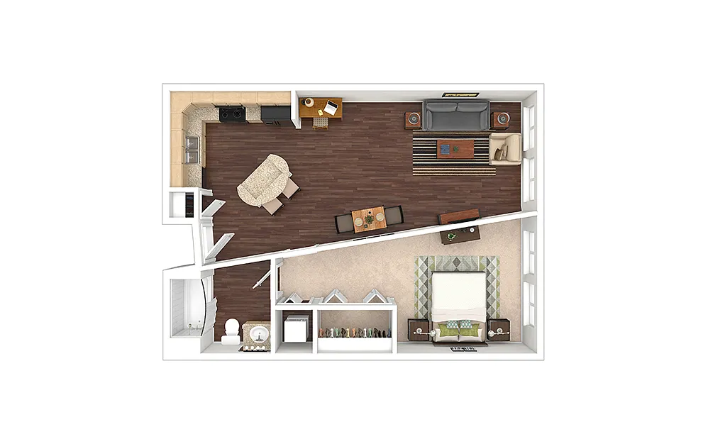Floor plan Bronze - Renovated