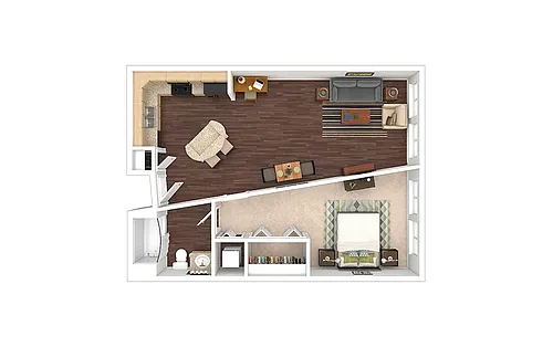 Floor plan Bronze - Renovated