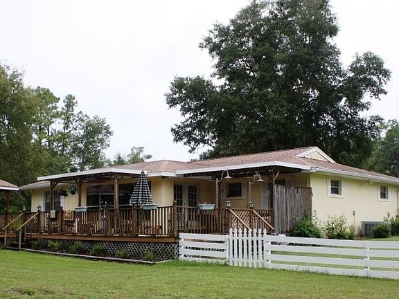 Back deck with covered BBQ area