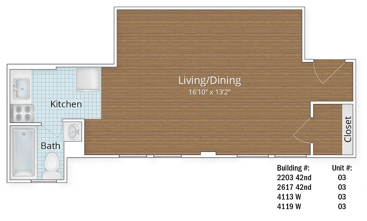 Floor plan Studio