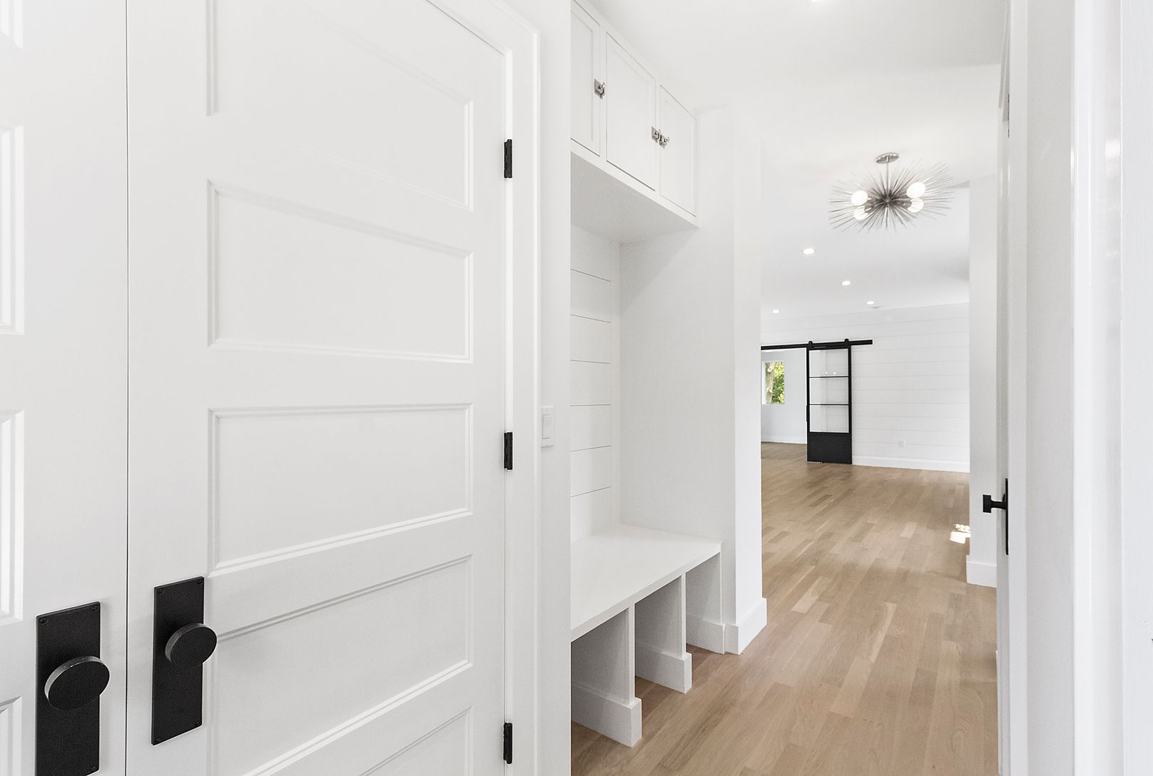  Mudroom Entrance with Custom Built In Cabinetry