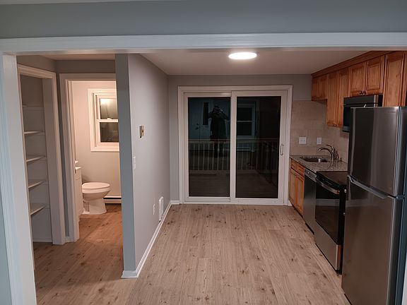 Kitchen and half bathroom