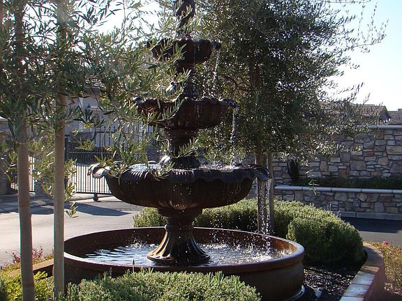fountain at entry gate