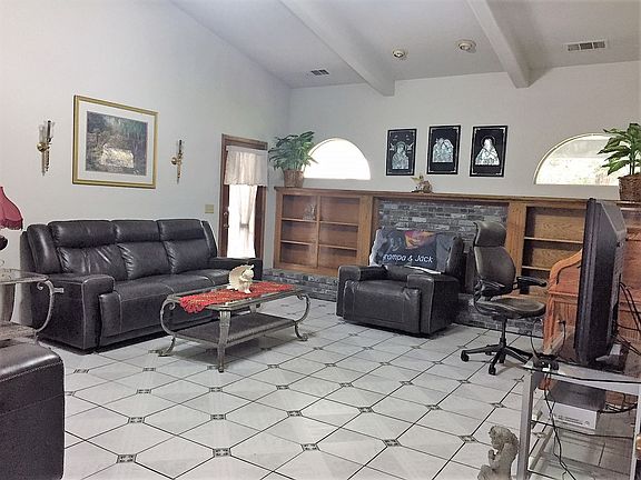 Door at living room to patio