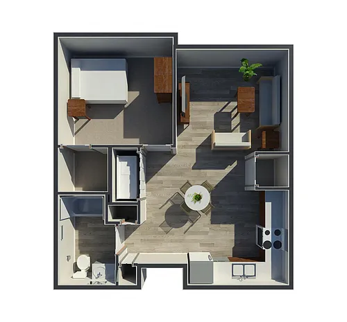 Floor plan 1 Bedroom