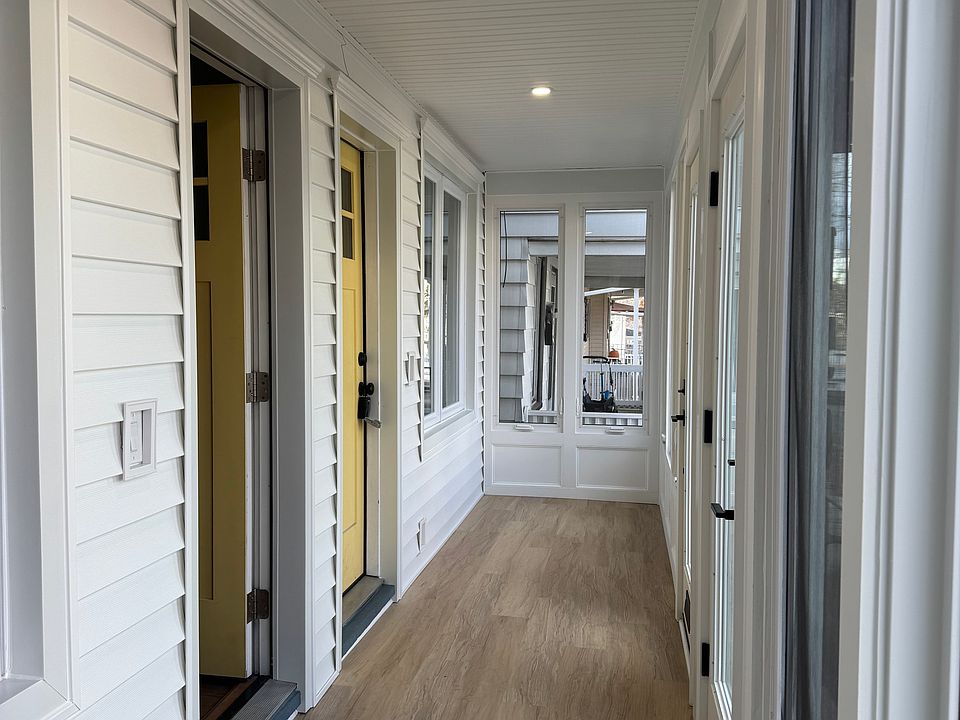 Newly remodeled front porch