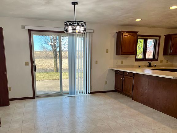 Dining area with walk out patio.