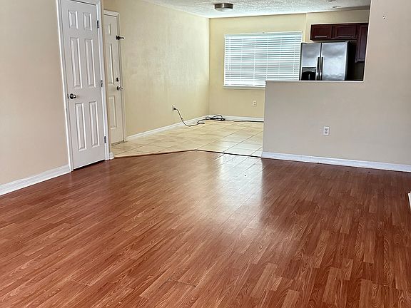 View to kitchen from living room