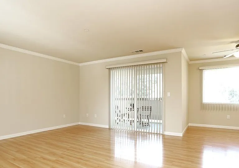 3 bedroom, 2 bath - view of living room, dining area and balcony