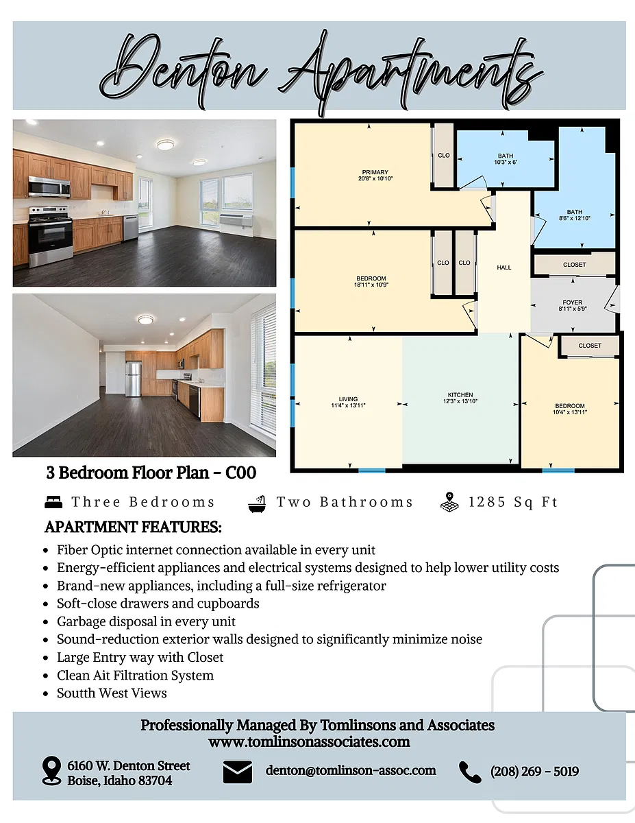 Floor plan Three Bedroom C00