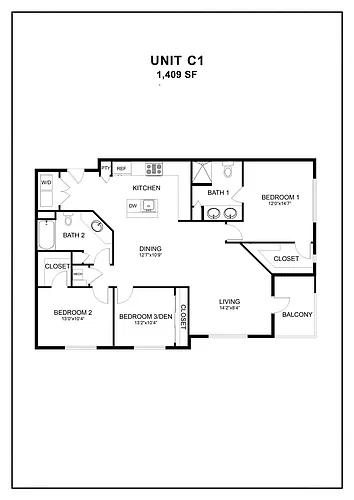 Floor plan C1