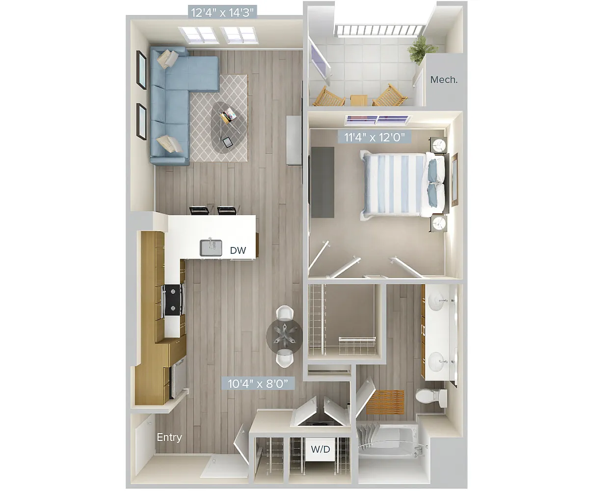 Floor plan A3-787-1-Gar