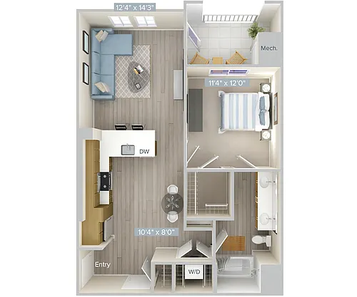 Floor plan A3-787-1-Gar
