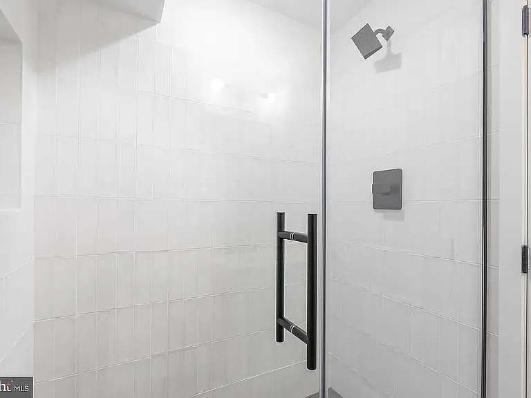 Basement bathroom, shower.
