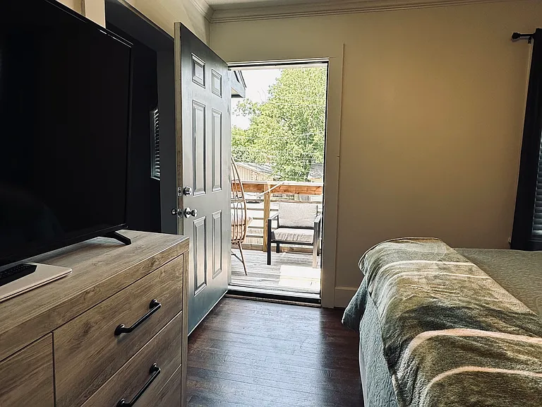 Deck off the bedroom