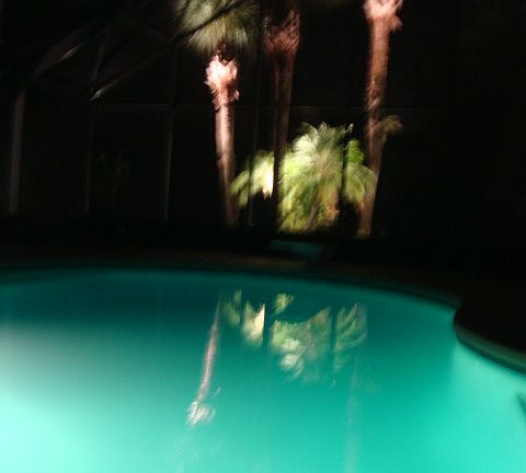 Pool at night